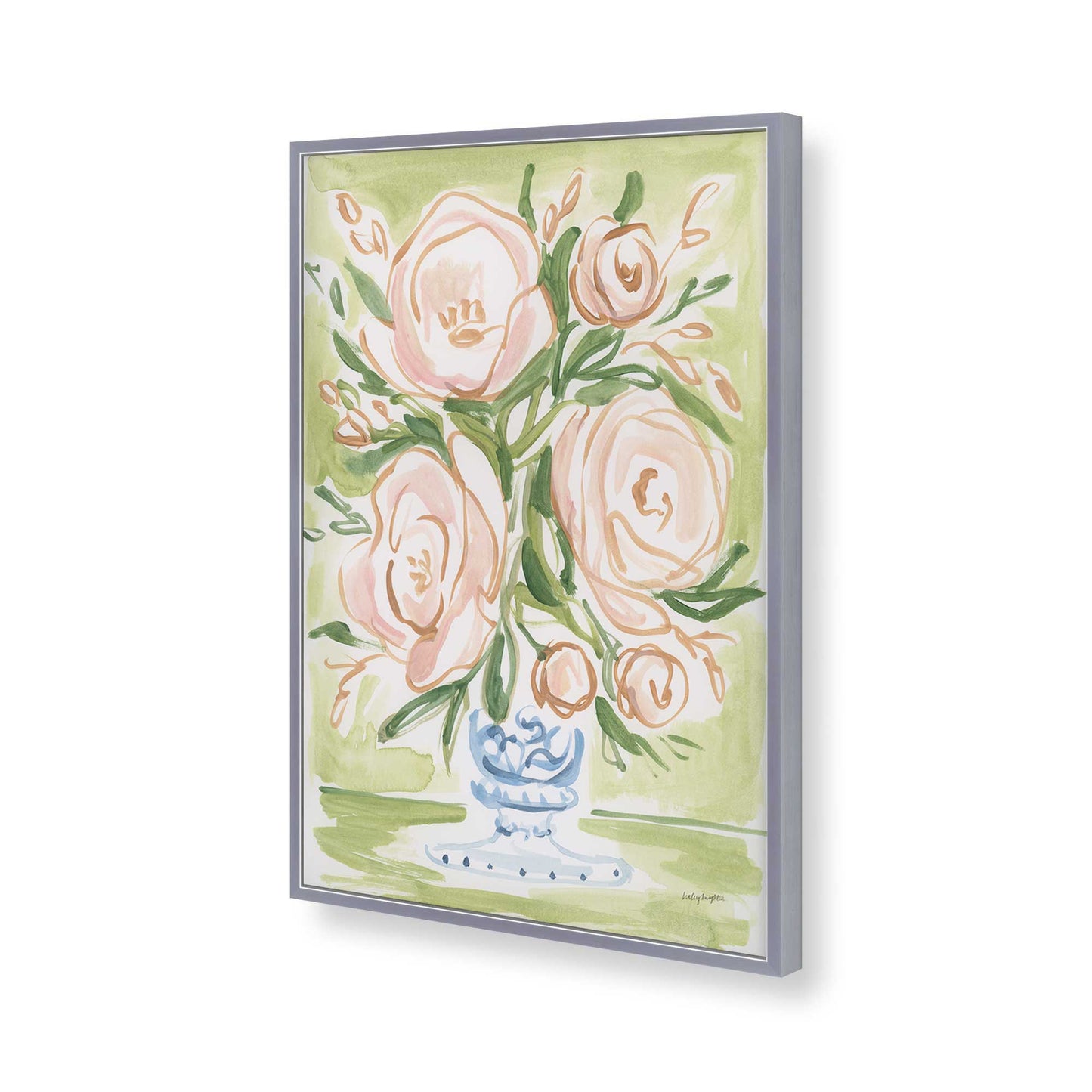 [Color:Polished Chrome], Picture of art in a Polished Chrome frame of the corner