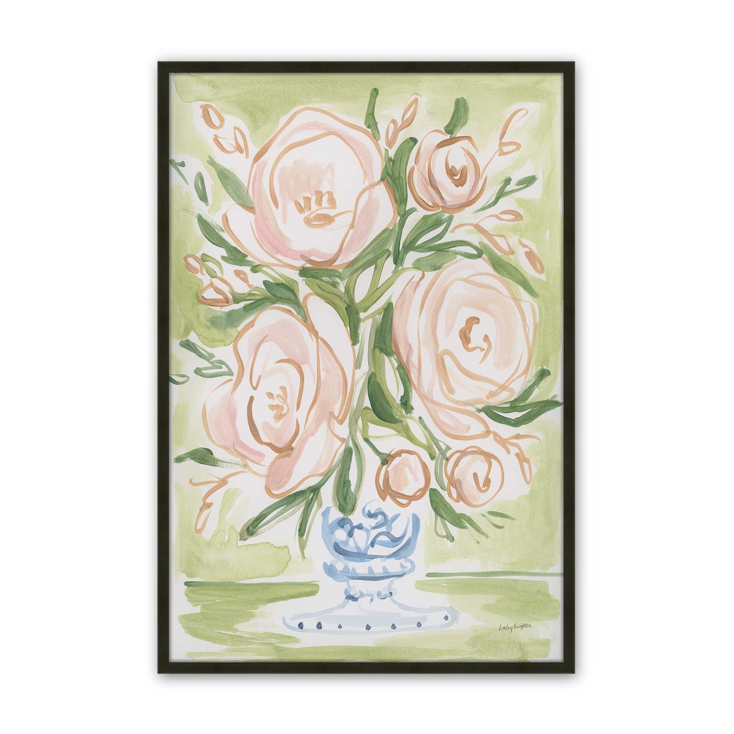 [Color:Satin Black], Picture of art in a Satin Black frame