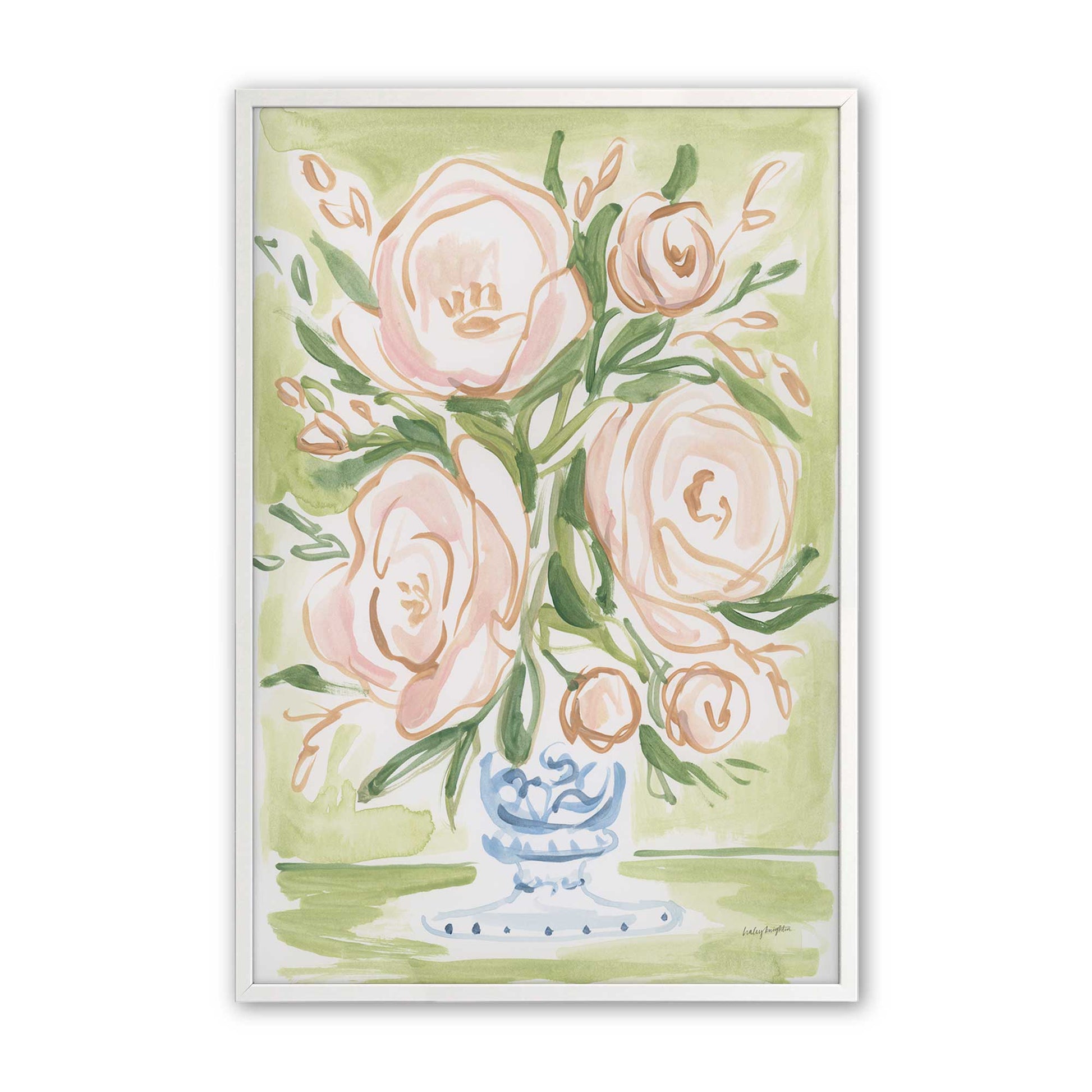 [Color:Opaque White], Picture of art in a Opaque White frame