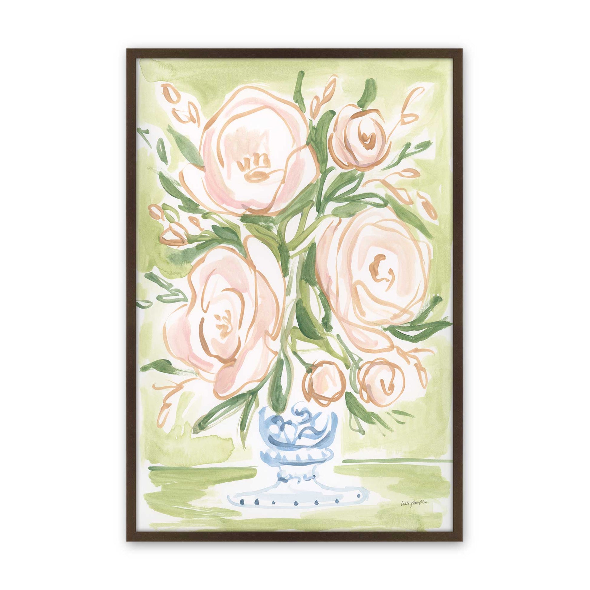 [Color:Brown], Picture of art in a Brown frame