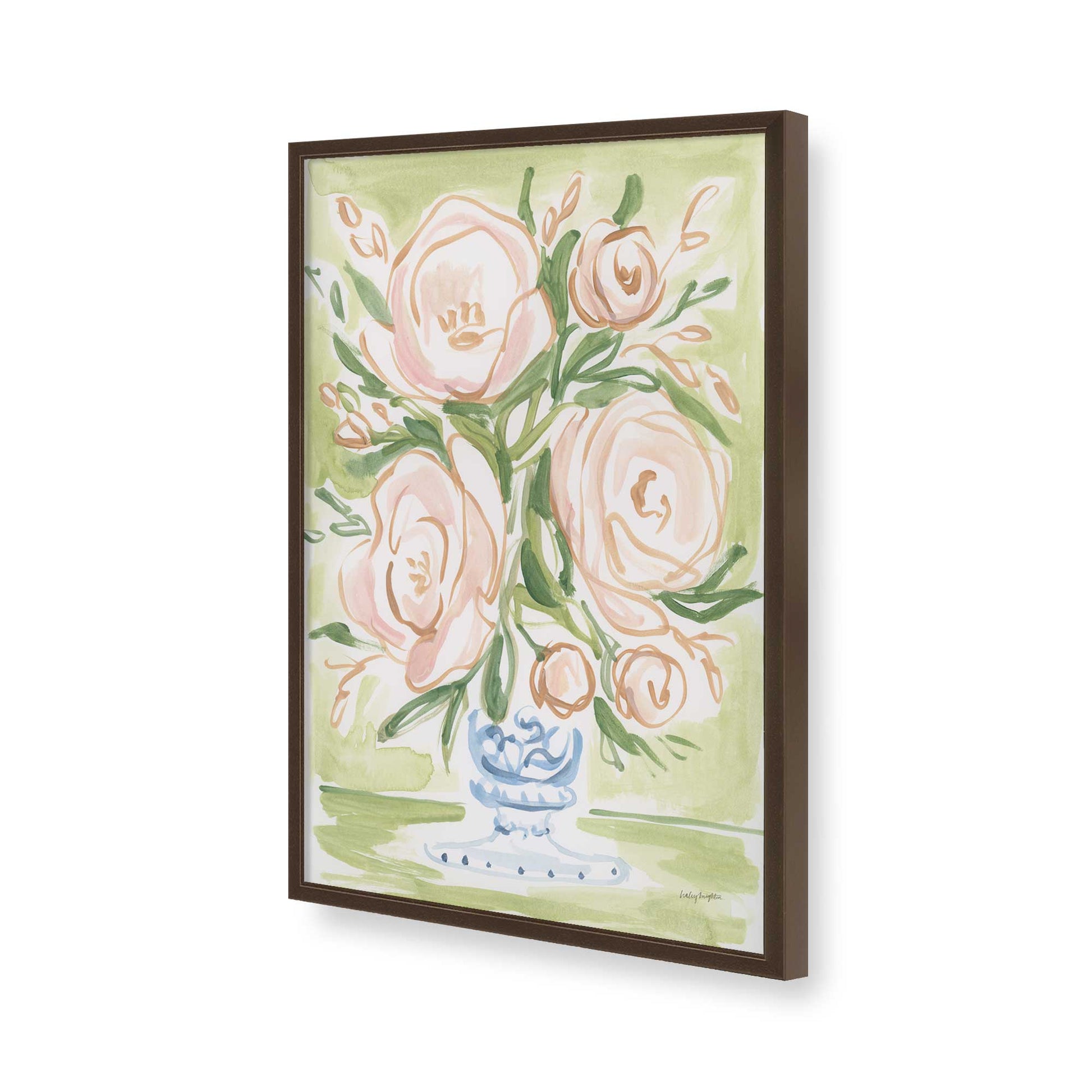 [Color:Belvinder Brown], Picture of art in a Belvinder Brown frame of the corner