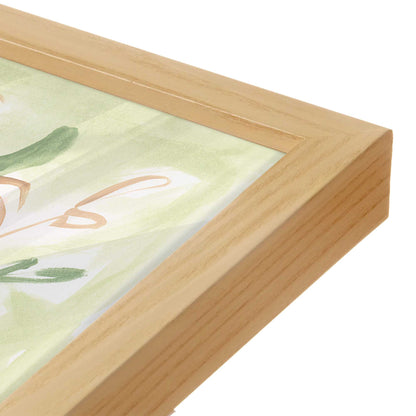 [Color:American Maple], Picture of art in a American Maple frame at an angle