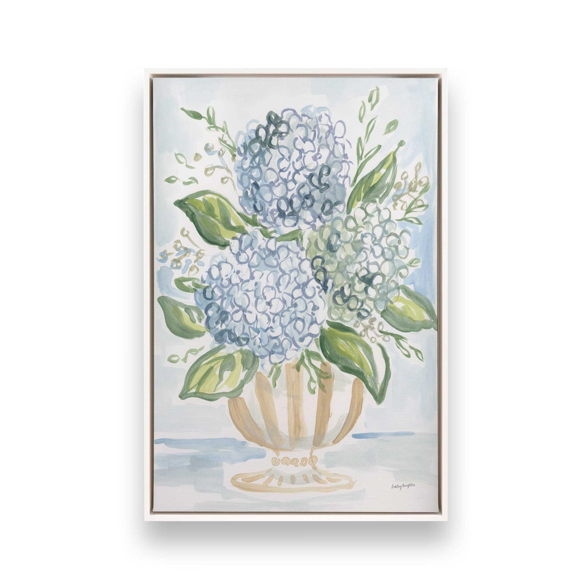 [Color:Opaque White], Picture of art in a White frame