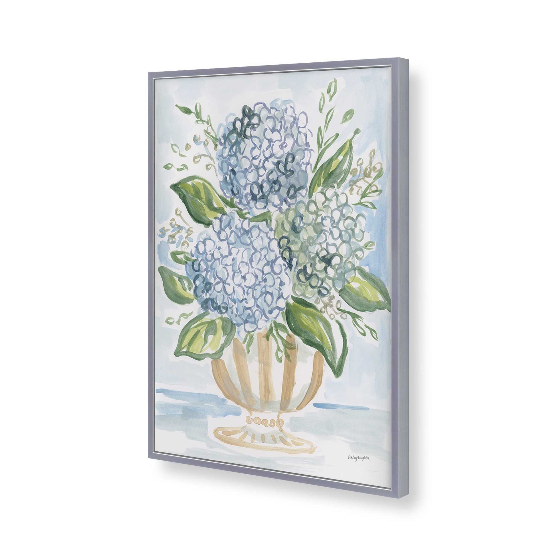 [Color:Polished Chrome], Picture of art in a Polished Chrome frame of the corner