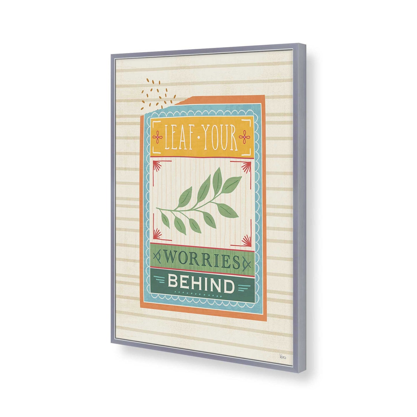 [Color:Polished Chrome], Picture of art in a Polished Chrome frame of the corner