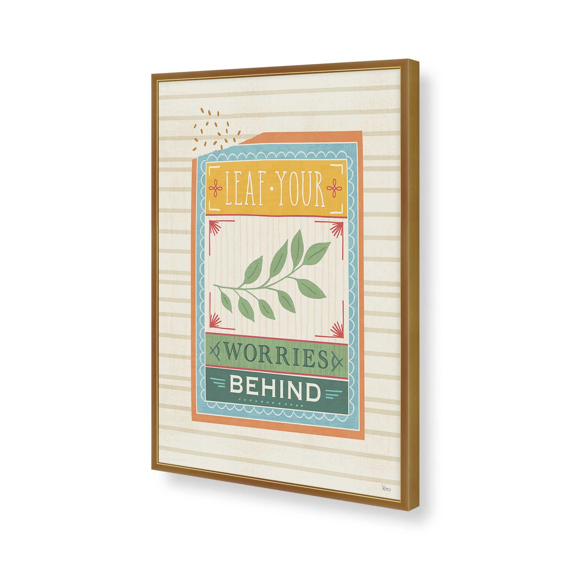 [Color:Polished Gold], Picture of art in a Polished Gold frame of the corner