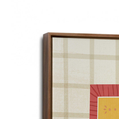 [Color:Walnut], Picture of art in a Walnut frame at an angle