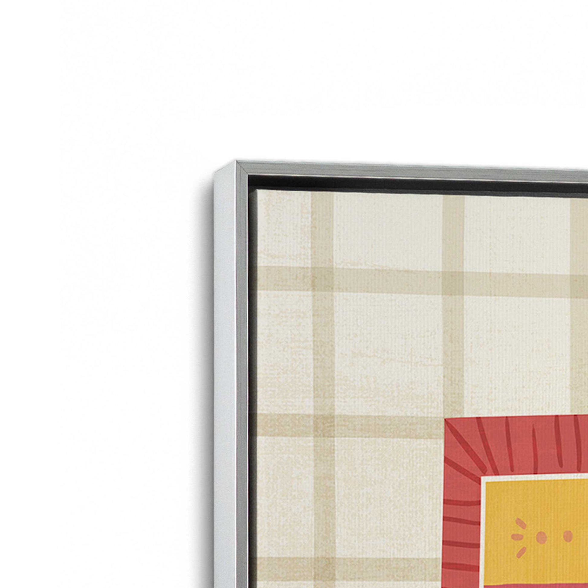 [Color:Polished Chrome], Picture of art in a Polished Chrome frame at an angle