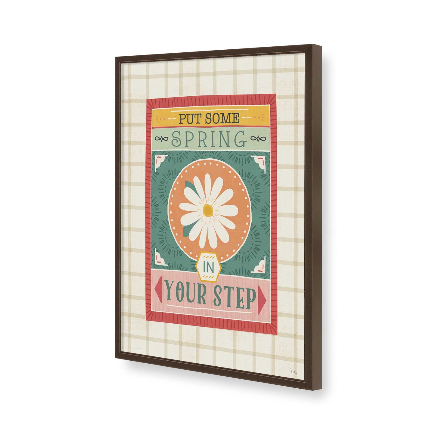 [Color:Belvinder Brown], Picture of art in a Belvinder Brown frame of the corner