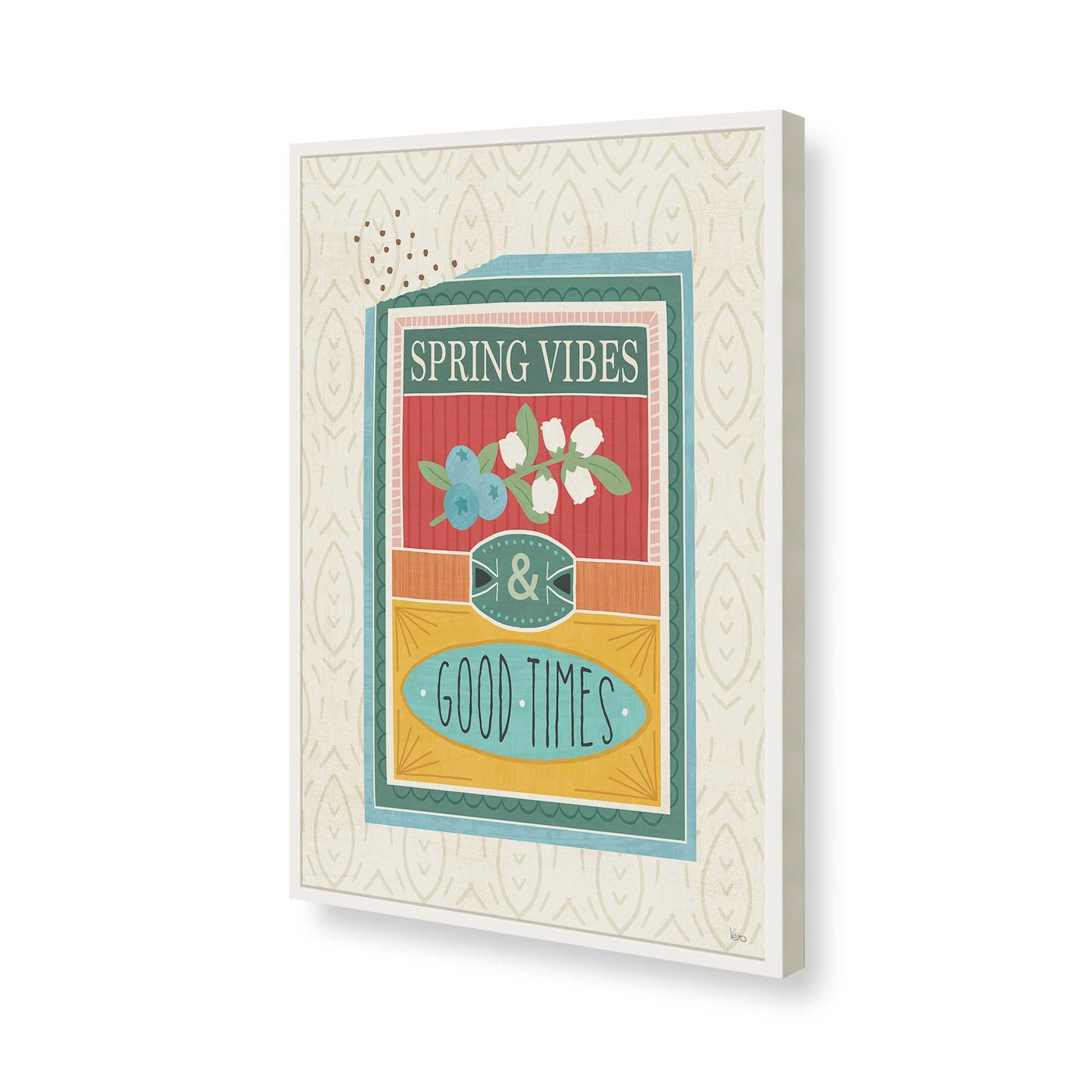 [Color:Opaque White], Picture of art in a Opaque White frame of the corner