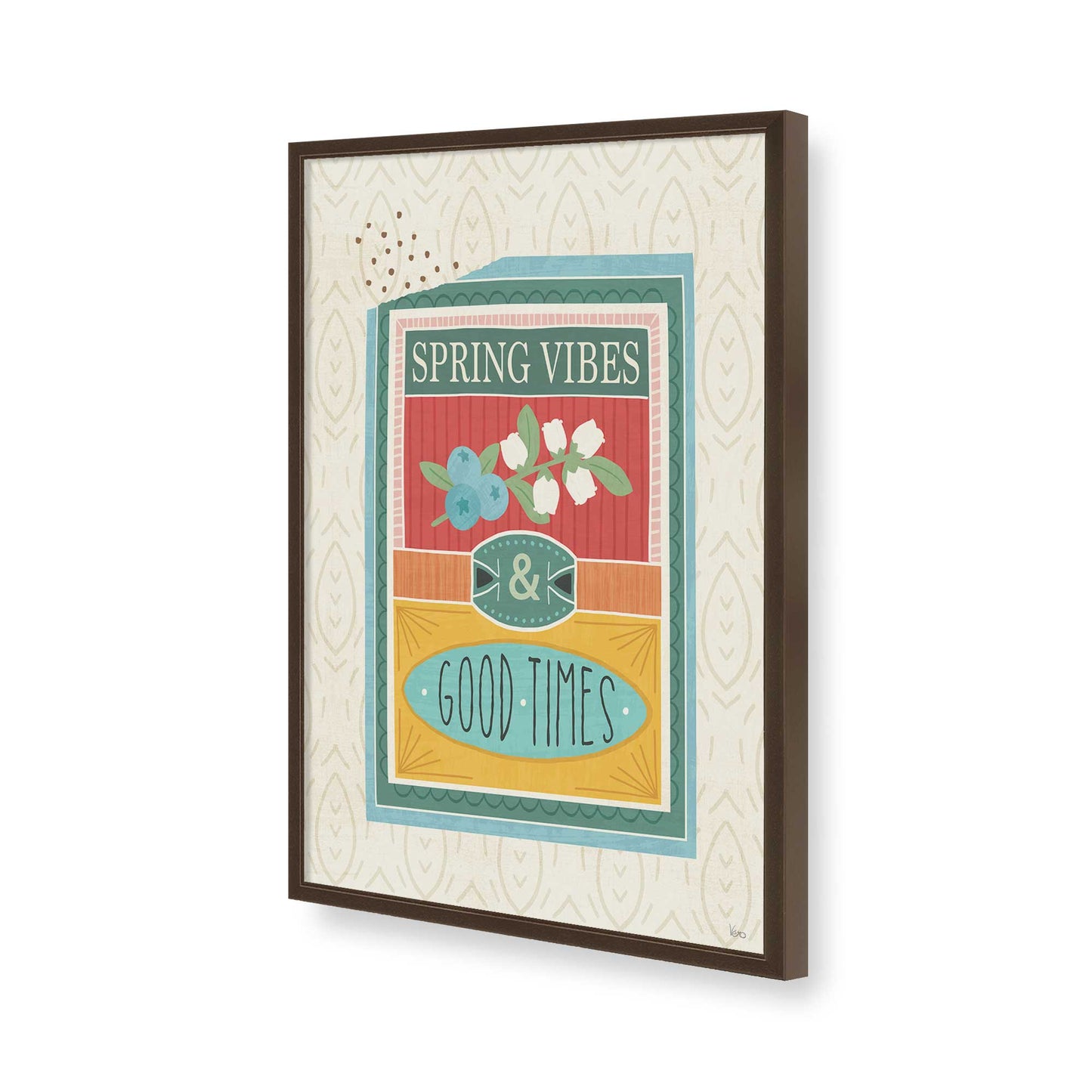 [Color:Belvinder Brown], Picture of art in a Belvinder Brown frame of the corner