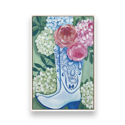 [Color:Opaque White], Picture of art in a White frame