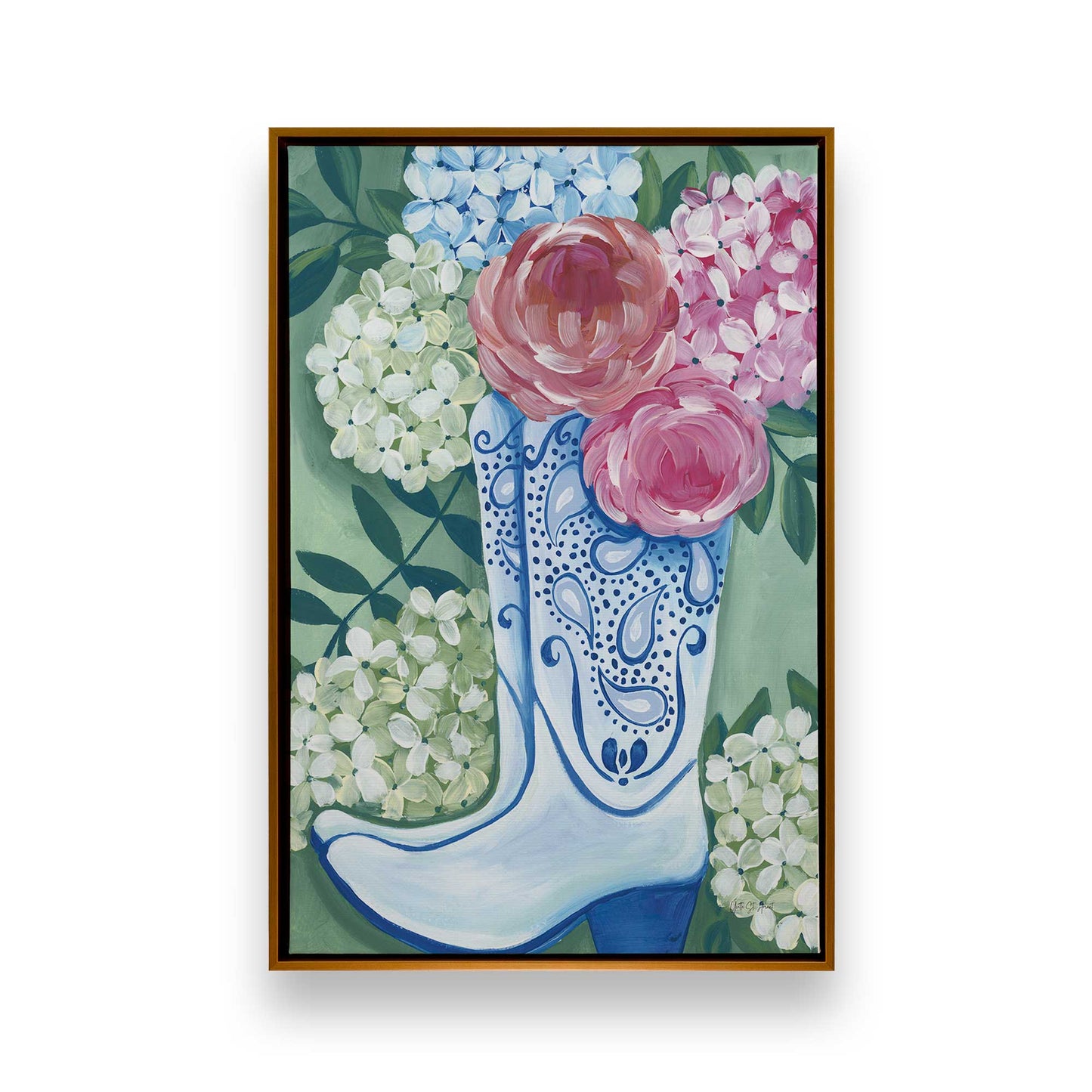 [Color:Polished Gold], Picture of art in a Polished Gold frame