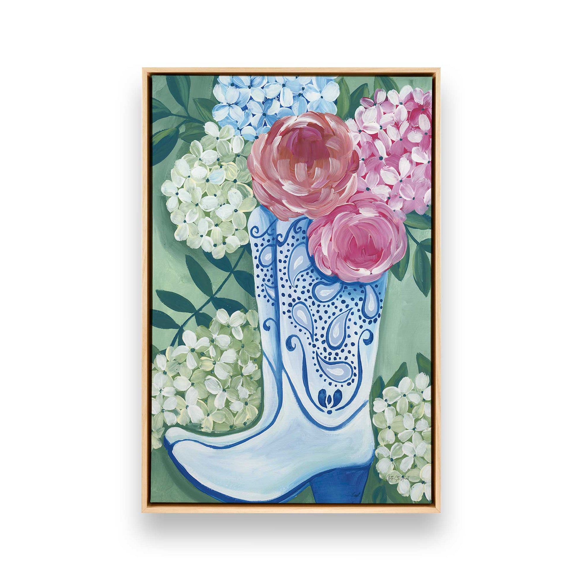 [Color:American Maple], Picture of art in a American Maple frame