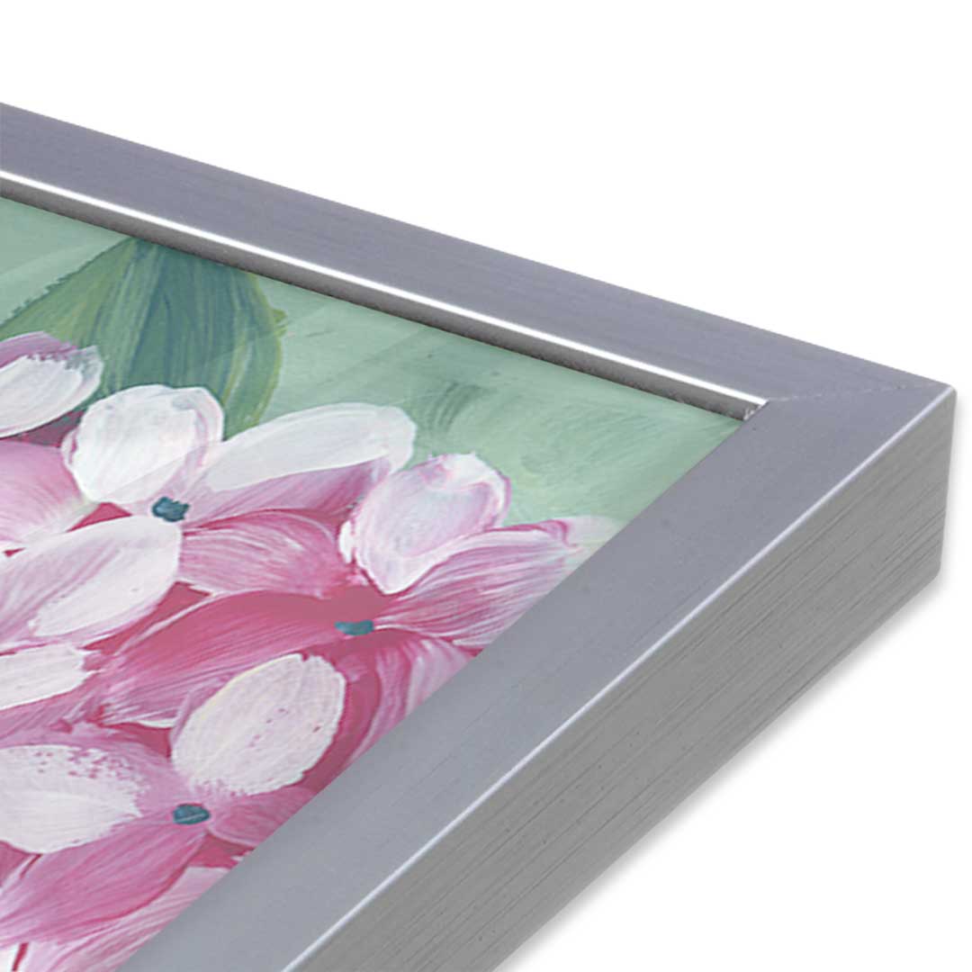 [Color:Polished Chrome], Picture of art in a Polished Chrome frame at an angle