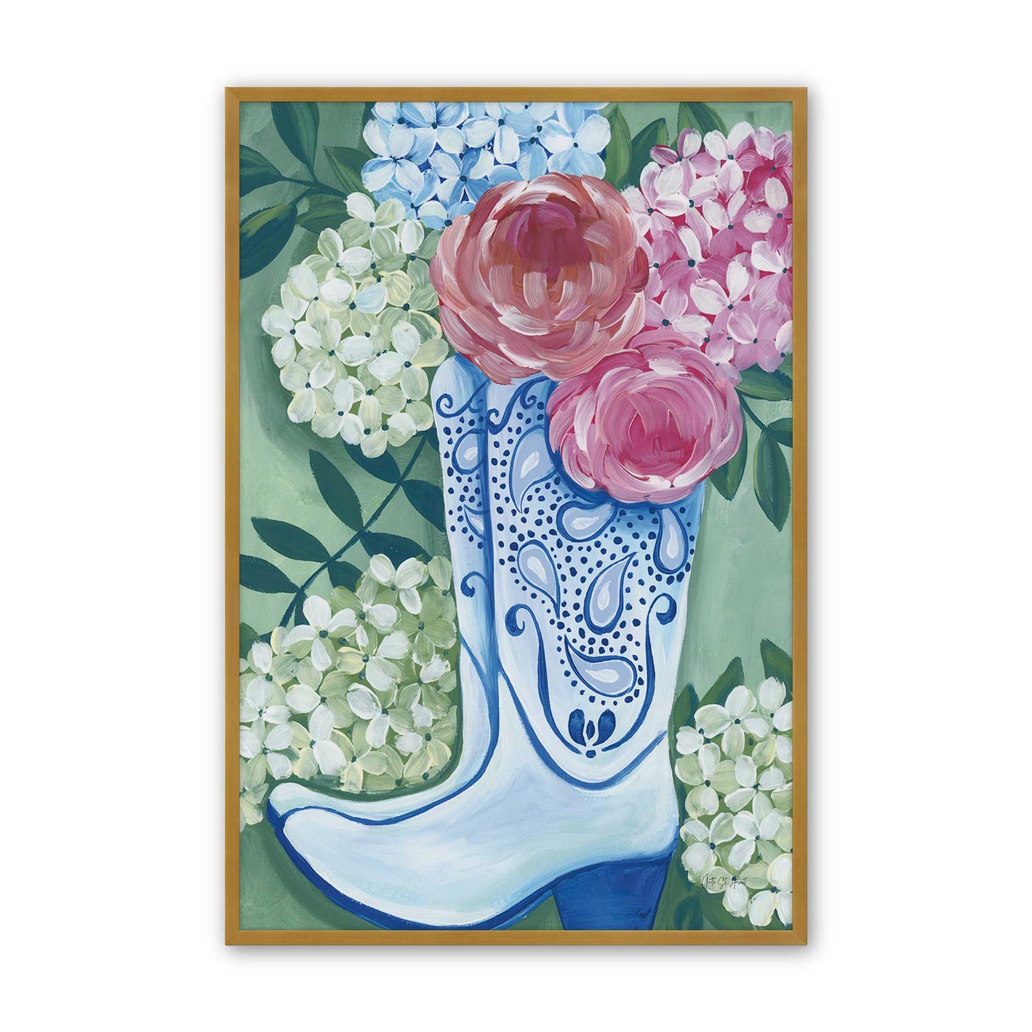 [Color:Polished Gold], Picture of art in a Polished Gold frame