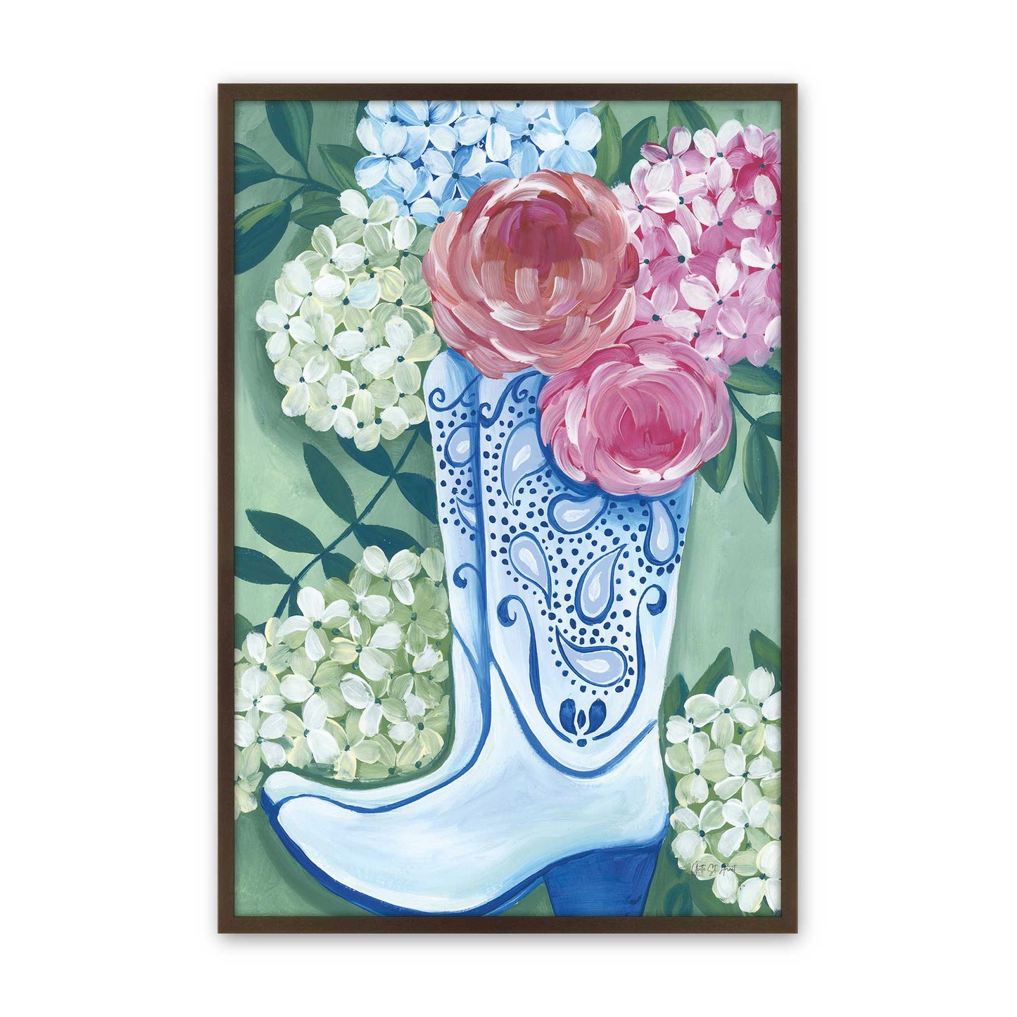 [Color:Belvinder Brown], Picture of art in a Belvinder Brown frame