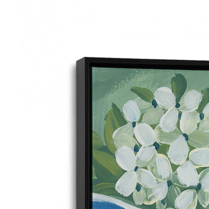 [Color:Satin Black], Picture of art in a Satin Black frame at an angle