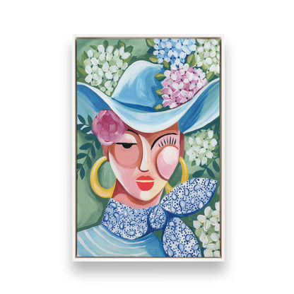 [Color:Opaque White], Picture of art in a White frame