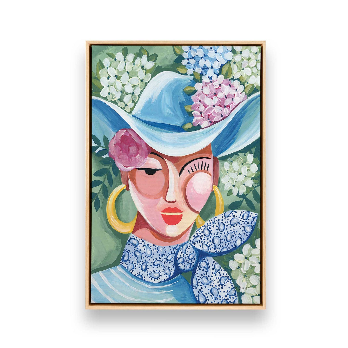 [Color:American Maple], Picture of art in a American Maple frame
