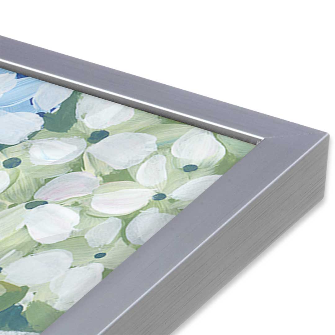 [Color:Polished Chrome], Picture of art in a Polished Chrome frame at an angle