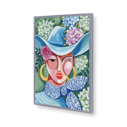 [Color:Polished Chrome], Picture of art in a Polished Chrome frame of the corner