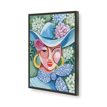 [Color:Satin Black], Picture of art in a Satin Black frame of the corner