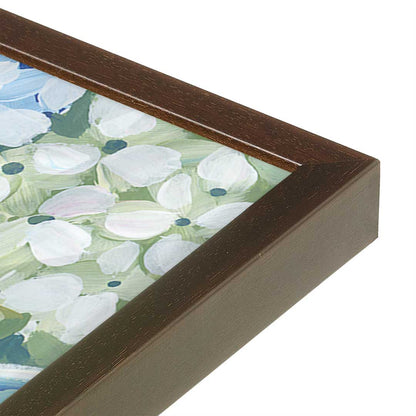 [Color:Brown], Picture of art in a Brown frame at an angle