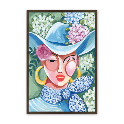 [Color:Brown], Picture of art in a Brown frame