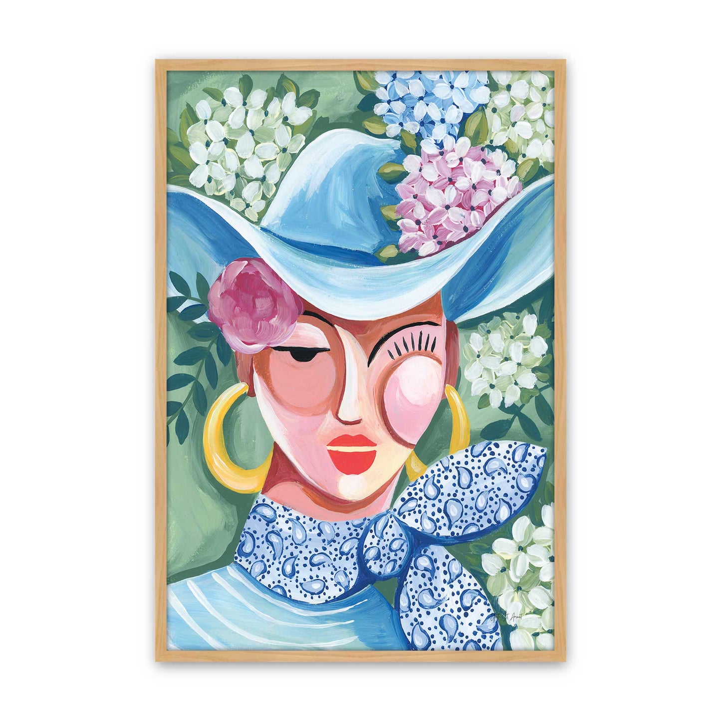 [Color:American Maple], Picture of art in a American Maple frame