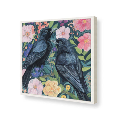 [Color:Opaque White], Picture of art in a Opaque White frame of the corner
