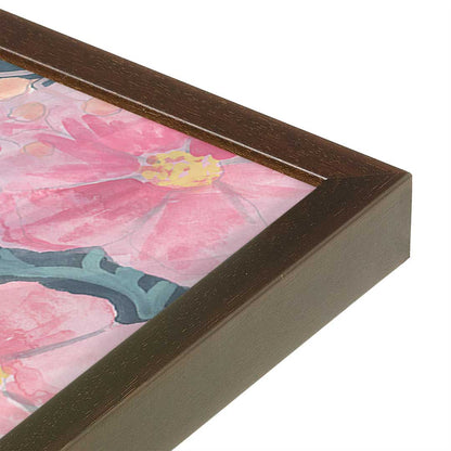 [Color:Espresso], Picture of art in a Espresso frame at an angle