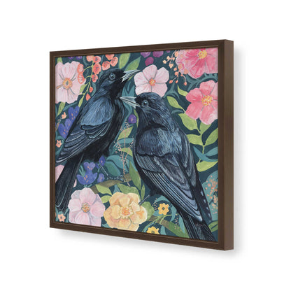 [Color:Espresso], Picture of art in a Espresso frame of the corner