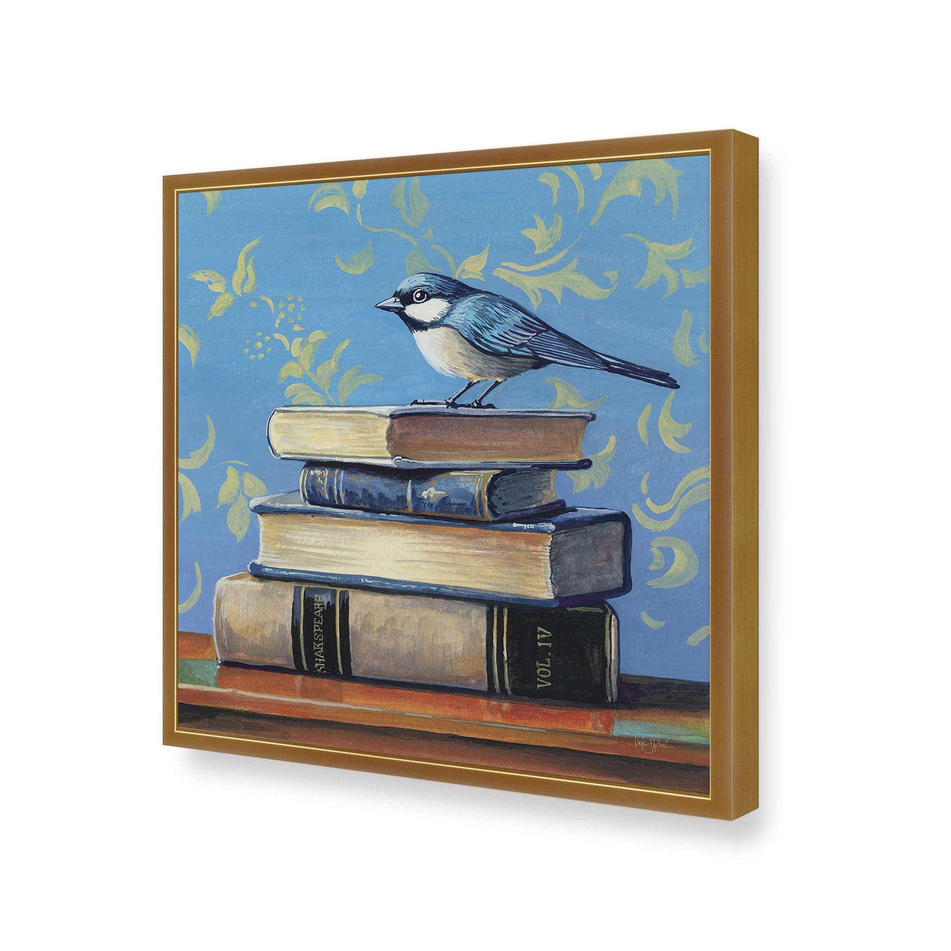 [Color:Polished Gold], Picture of art in a Polished Gold frame of the corner