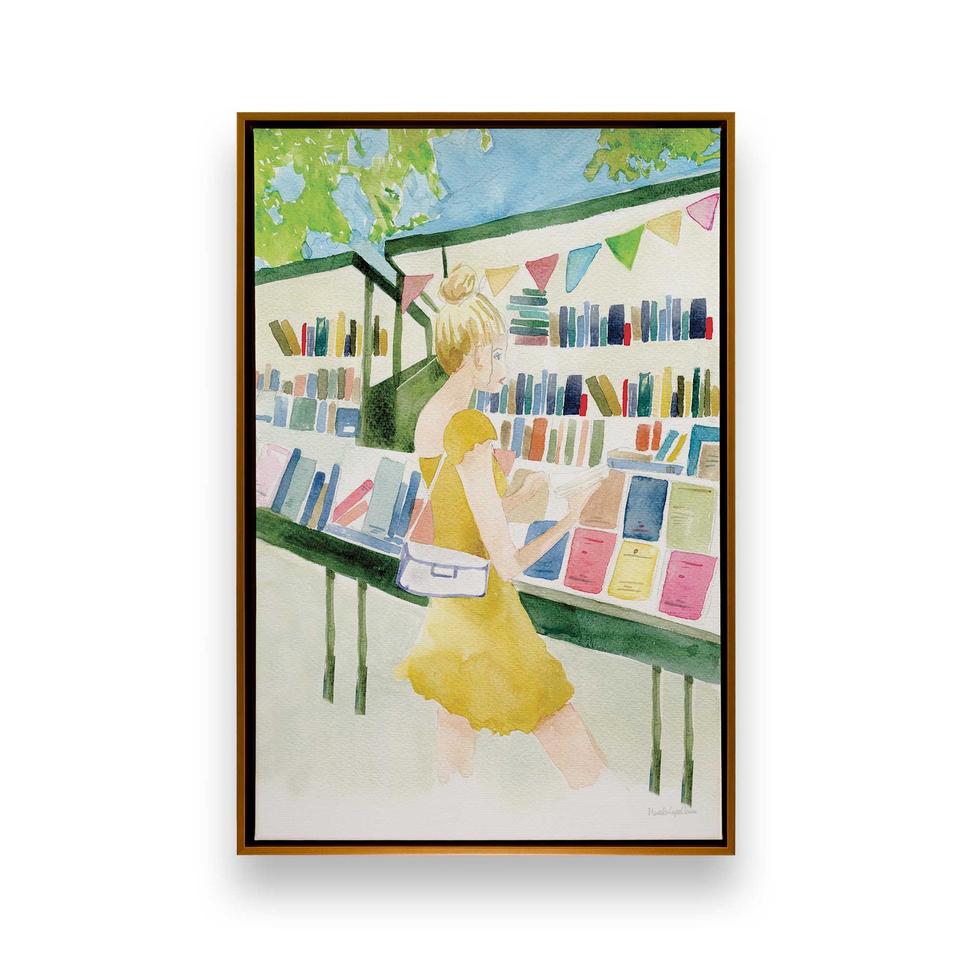 [Color:Polished Gold], Picture of art in a Polished Gold frame