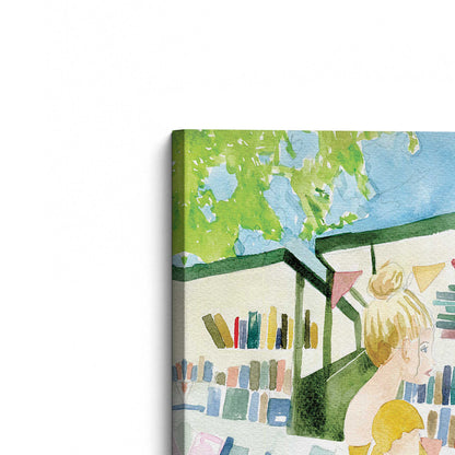 [Color:Stretched Canvas], Picture of the corner of the art