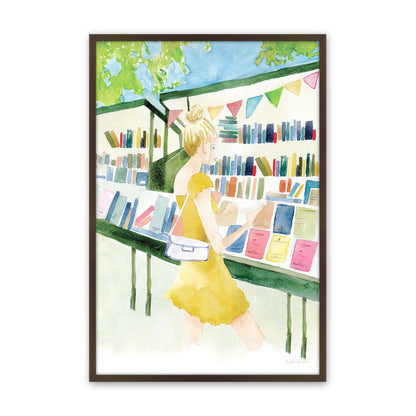 [Color:Brown], Picture of art in a Brown frame