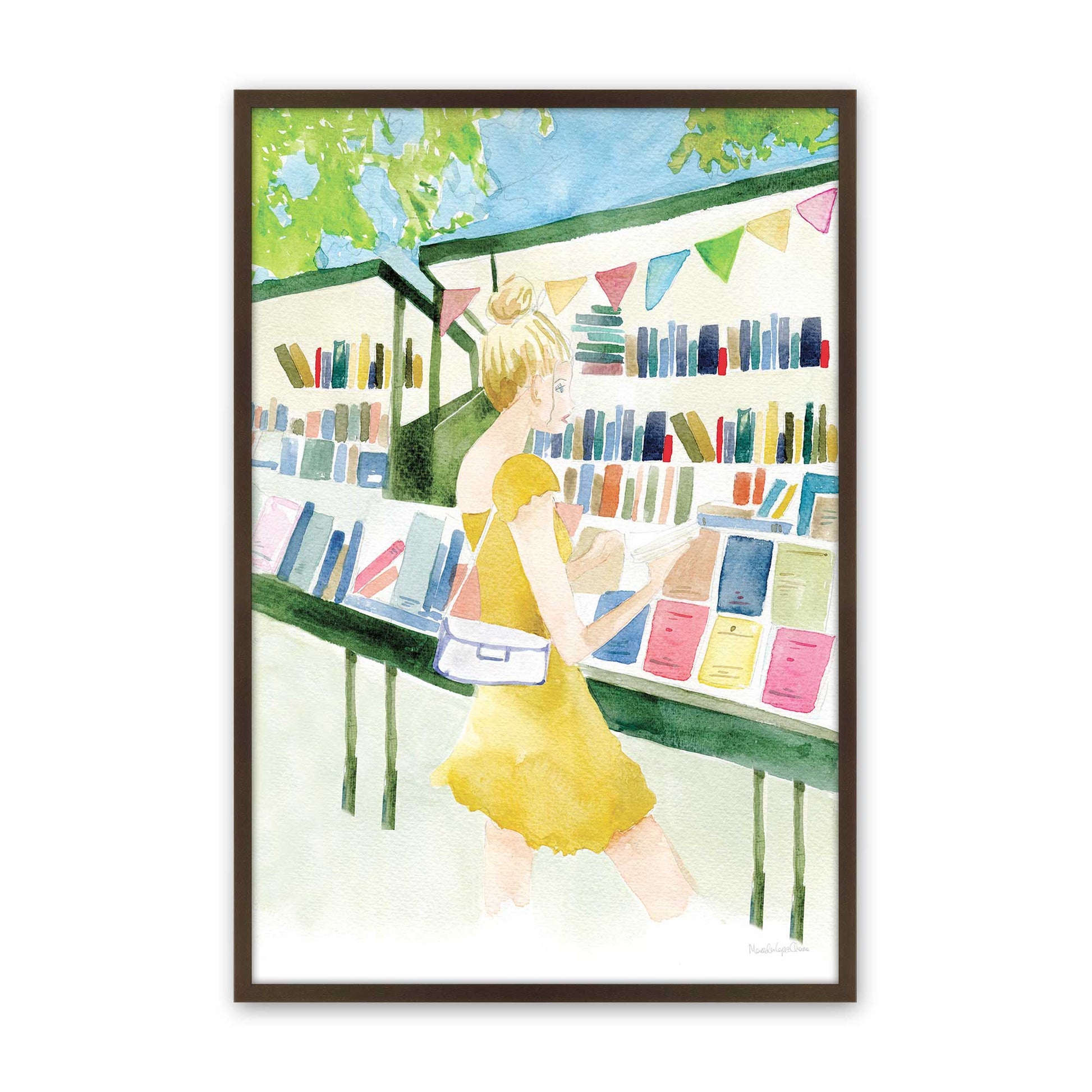 [Color:Belvinder Brown], Picture of art in a Belvinder Brown frame