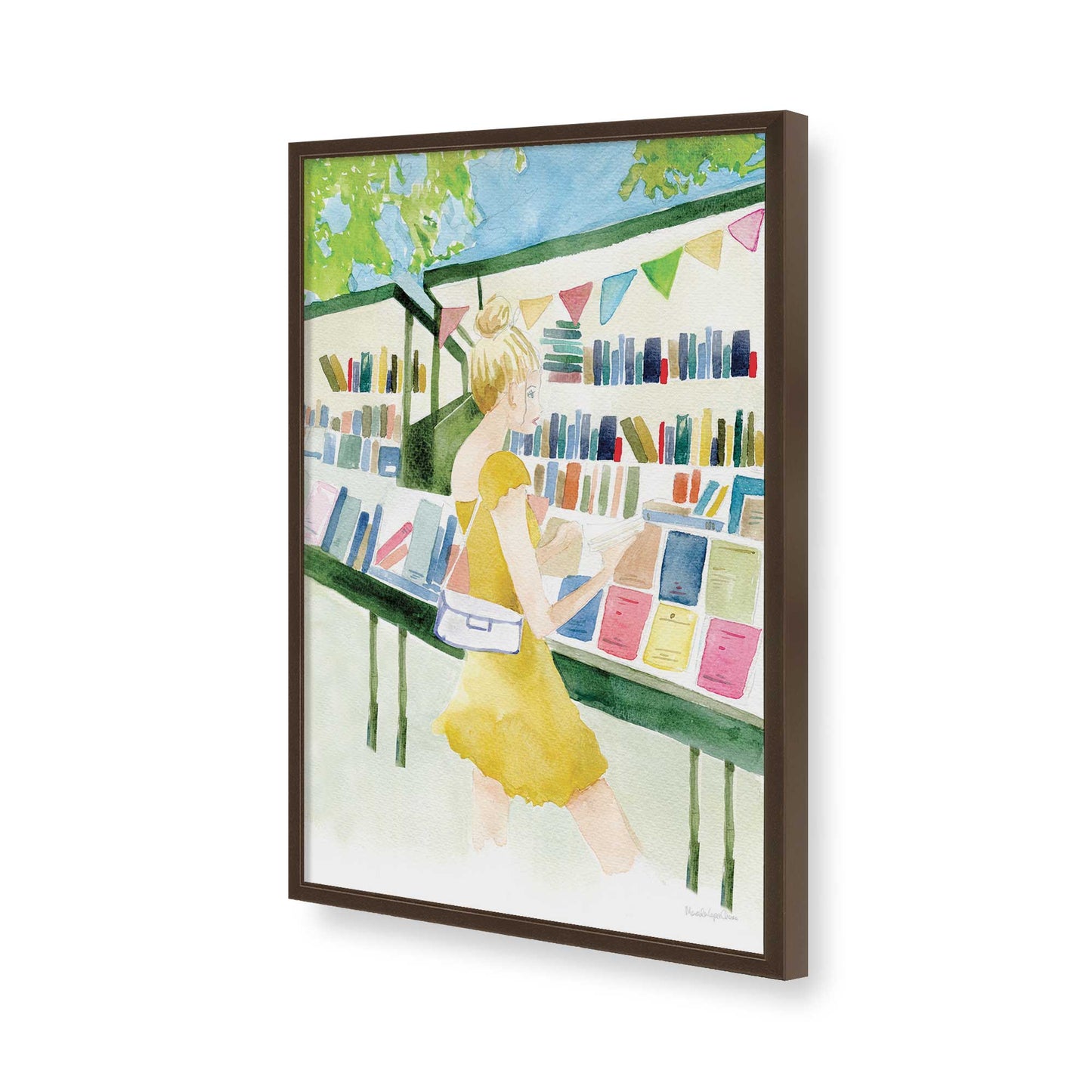[Color:Belvinder Brown], Picture of art in a Belvinder Brown frame of the corner
