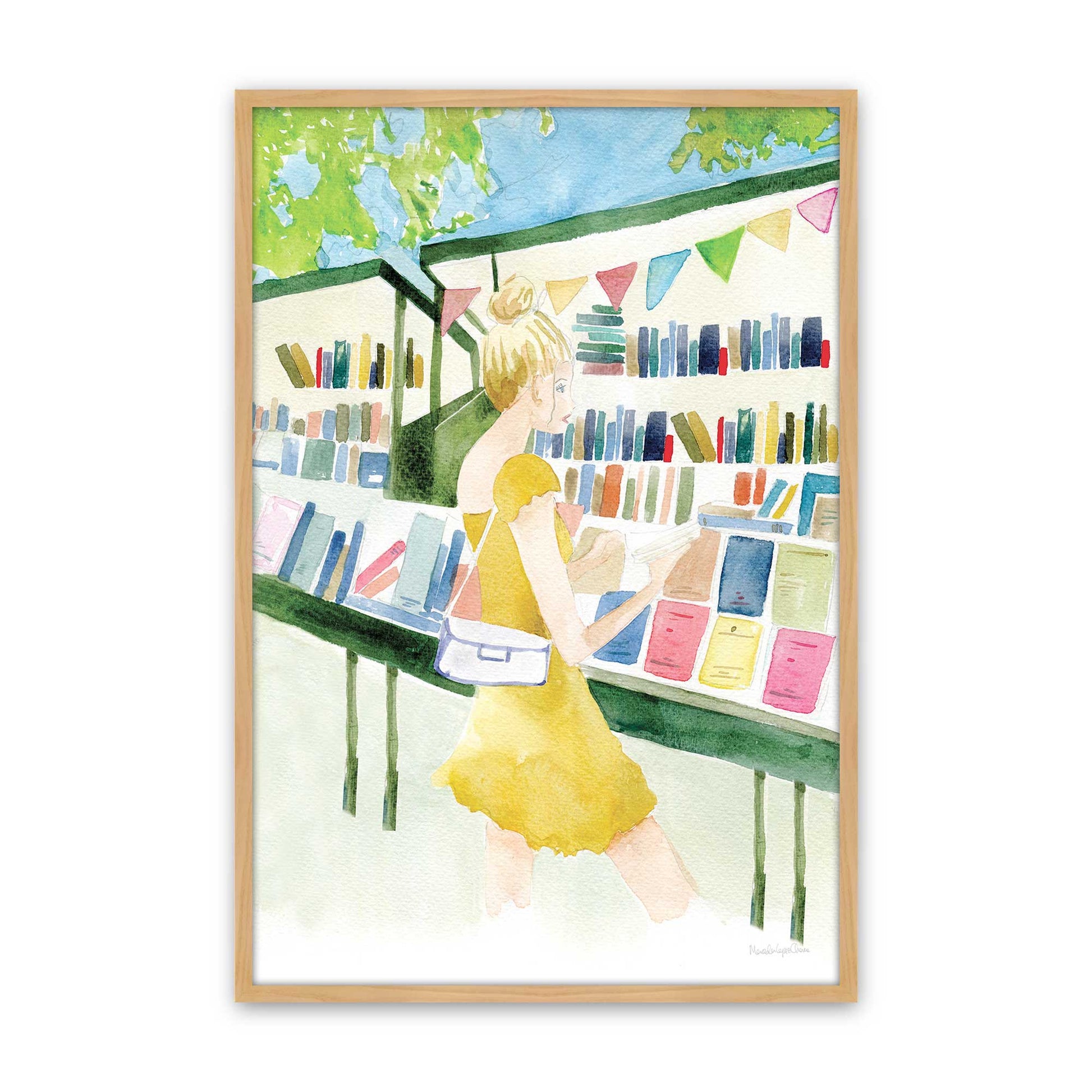 [Color:American Maple], Picture of art in a American Maple frame