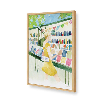 [Color:American Maple], Picture of art in a American Maple frame of the corner