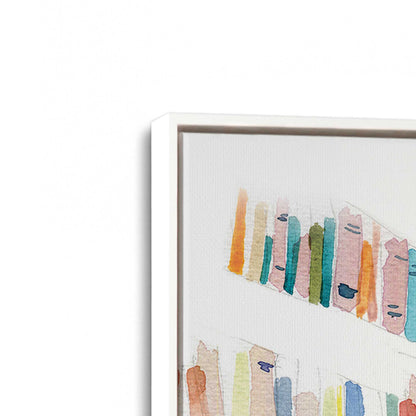[Color:Opaque White], Picture of art in a White frame at an angle