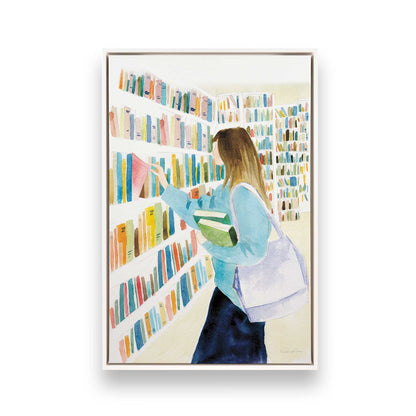[Color:Opaque White], Picture of art in a White frame