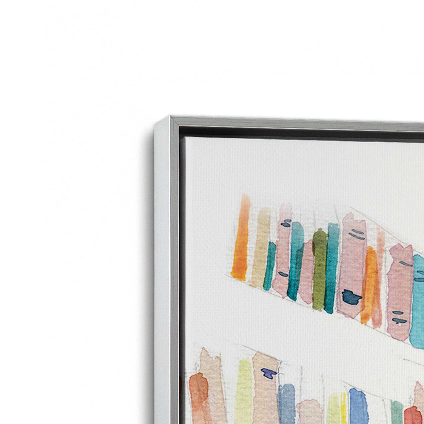 [Color:Polished Chrome], Picture of art in a Polished Chrome frame at an angle