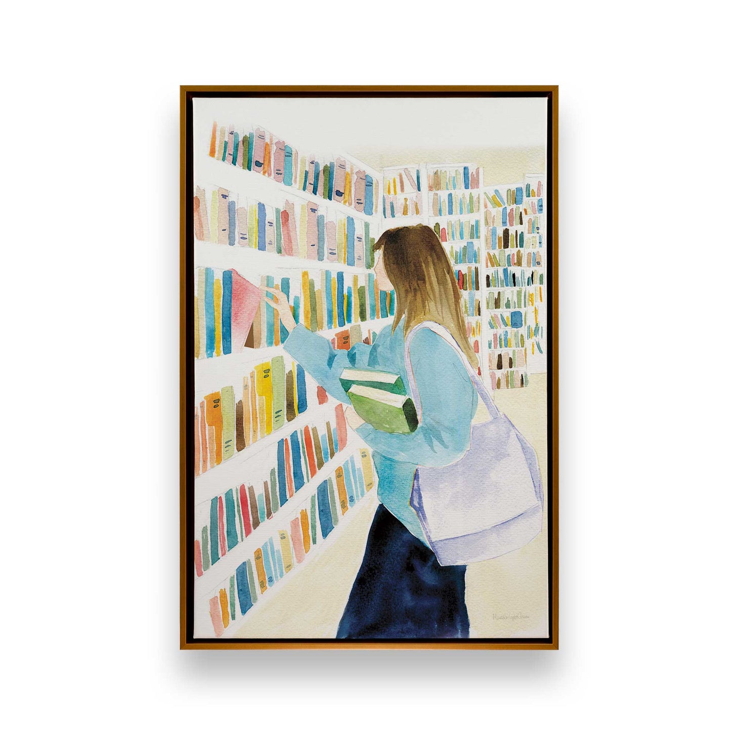 [Color:Polished Gold], Picture of art in a Polished Gold frame