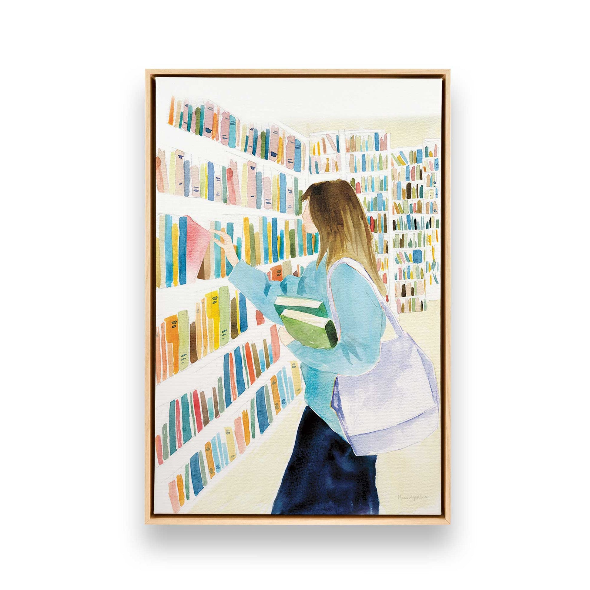 [Color:American Maple], Picture of art in a American Maple frame