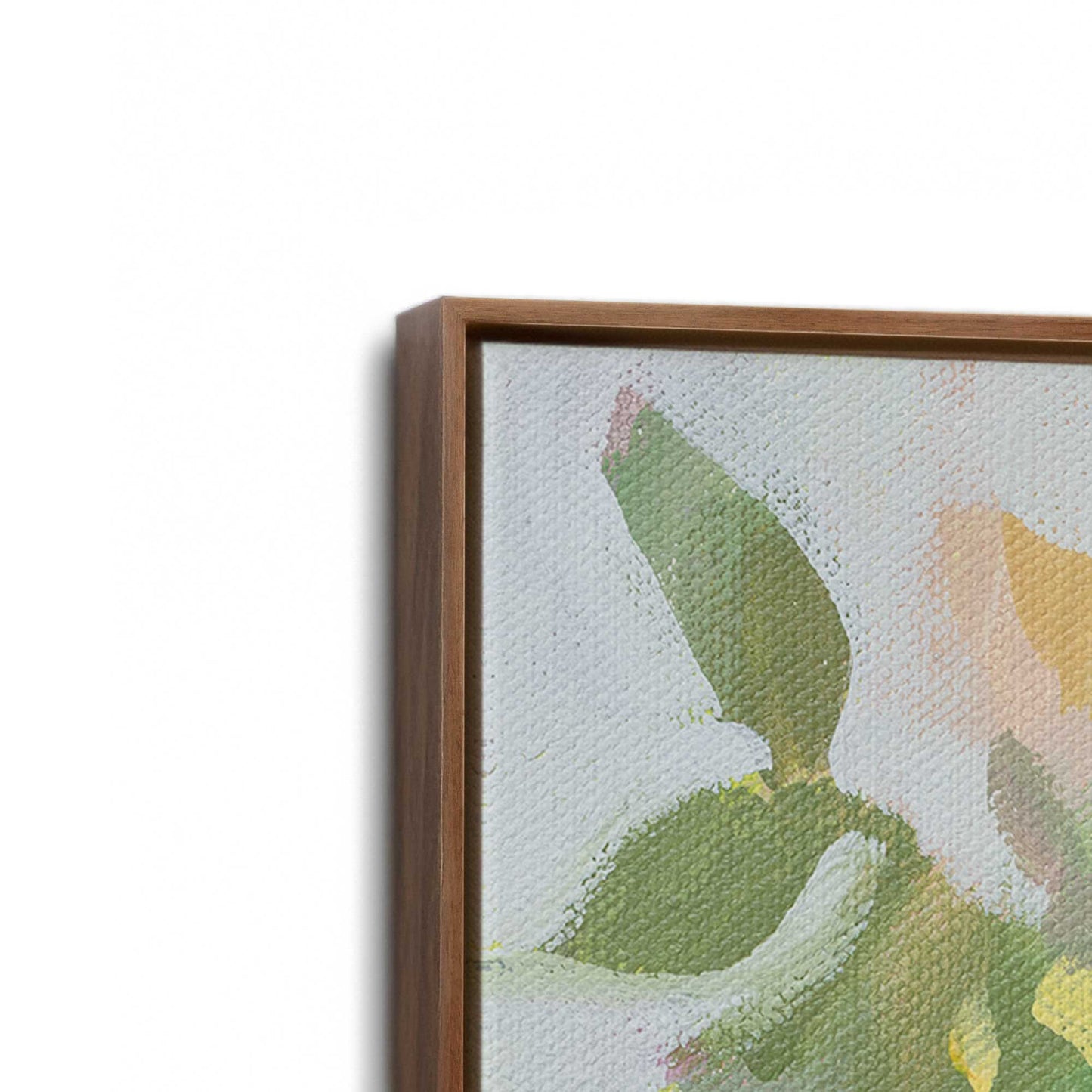 [Color:Walnut], Picture of art in a Walnut frame at an angle