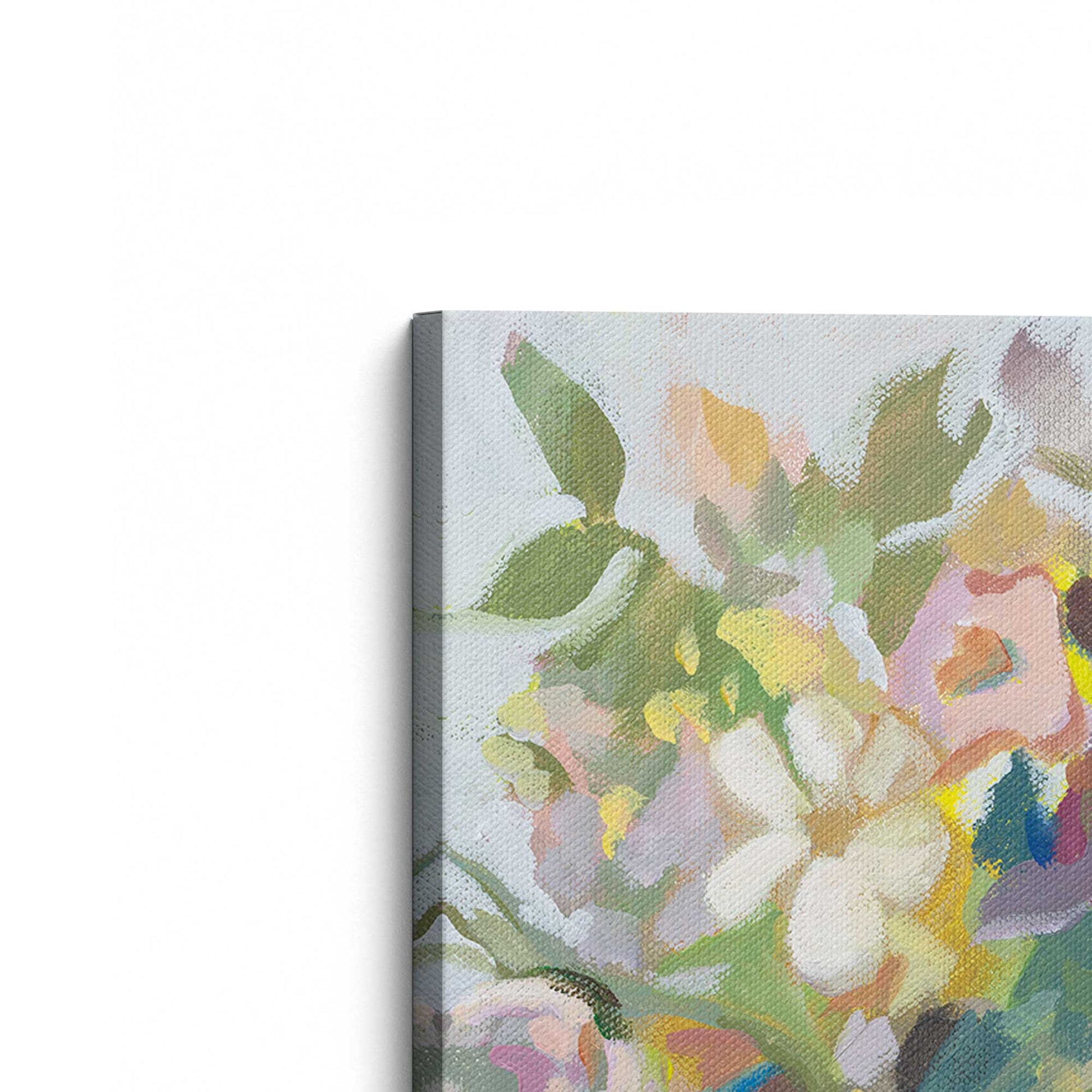 [Color:Stretched Canvas], Picture of the corner of the art