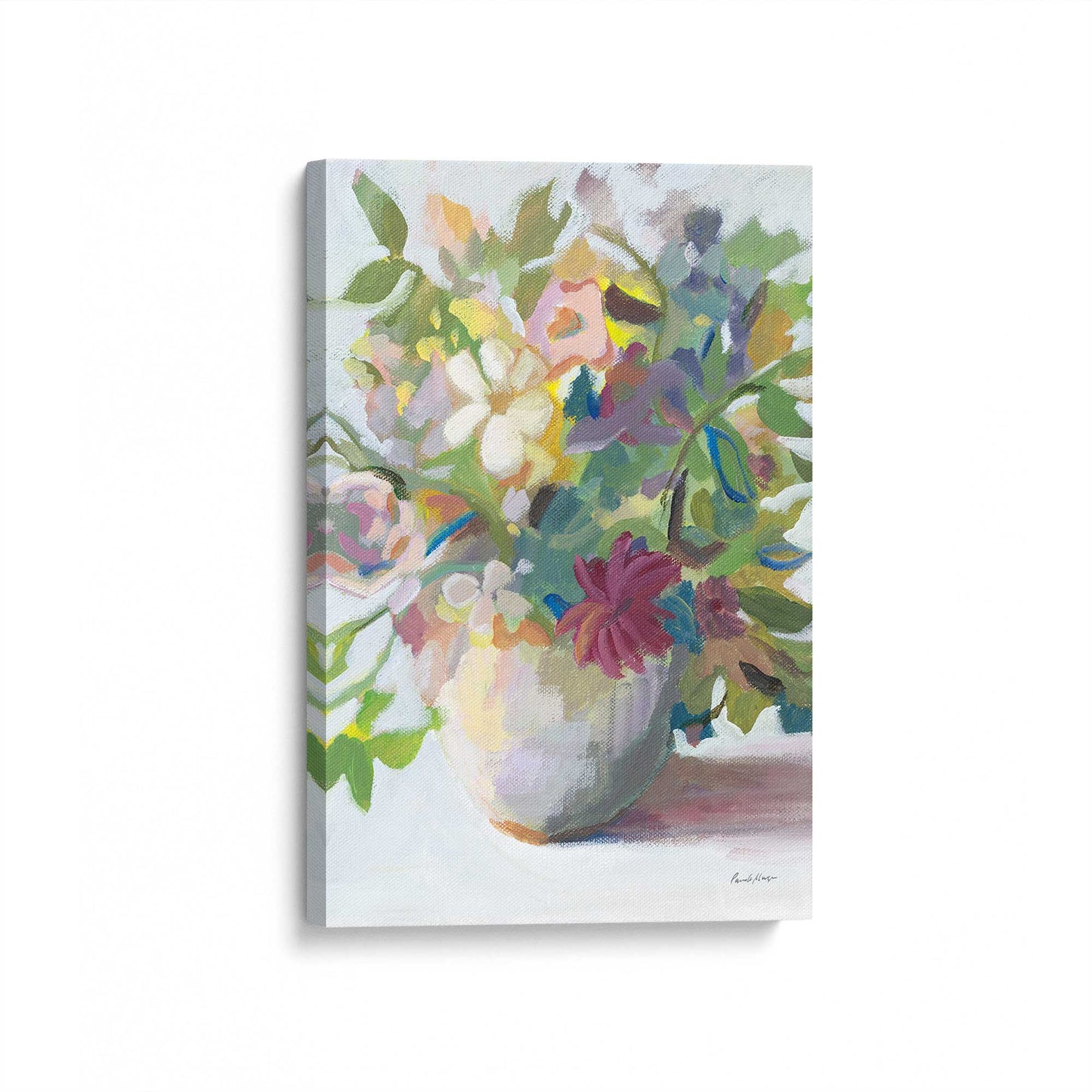 [Color:Stretched Canvas], Picture of art at an angle