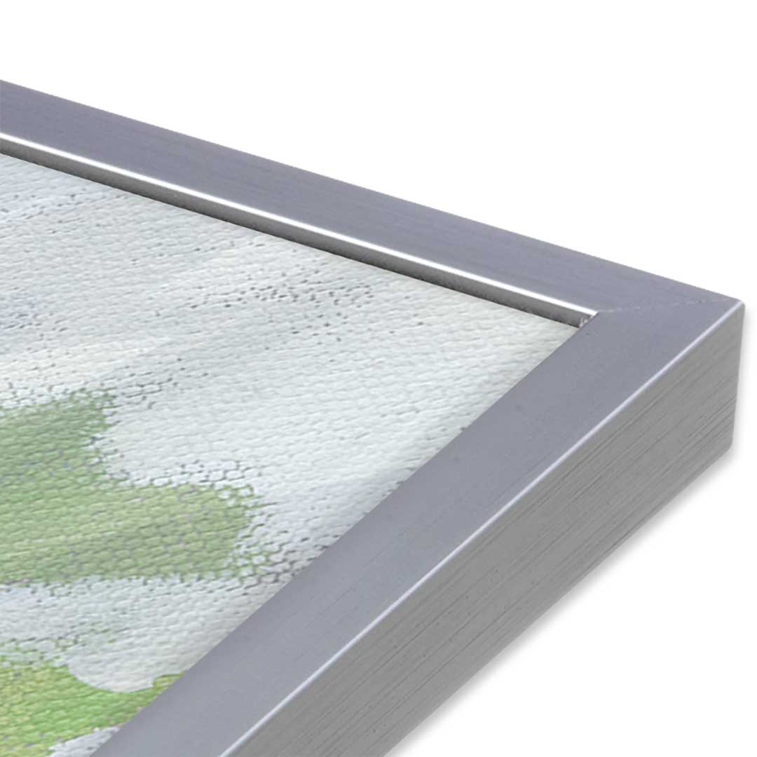 [Color:Polished Chrome], Picture of art in a Polished Chrome frame at an angle